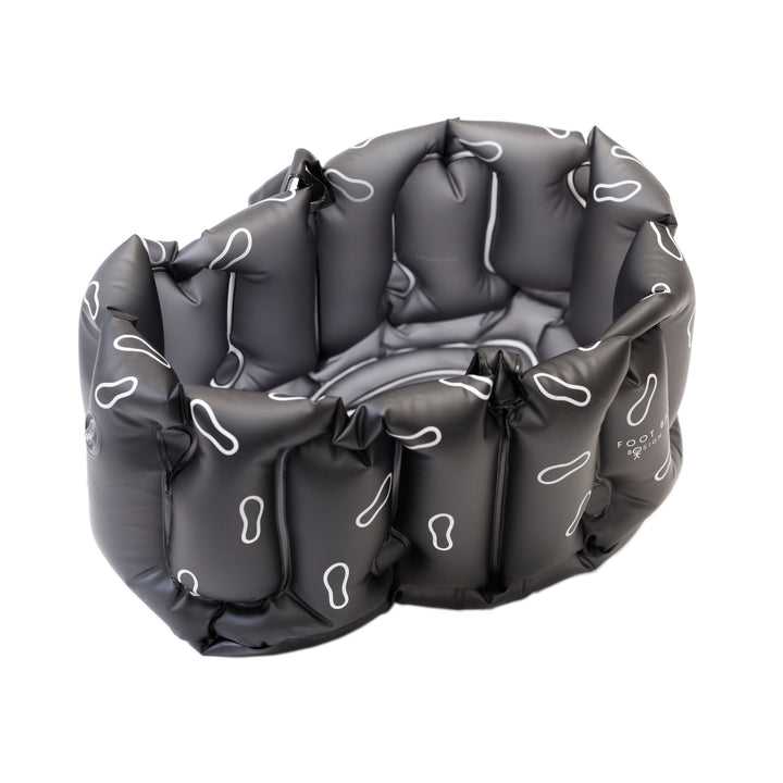 Soft™ Inflatable Foot Bath With Handles, Graphite Gray