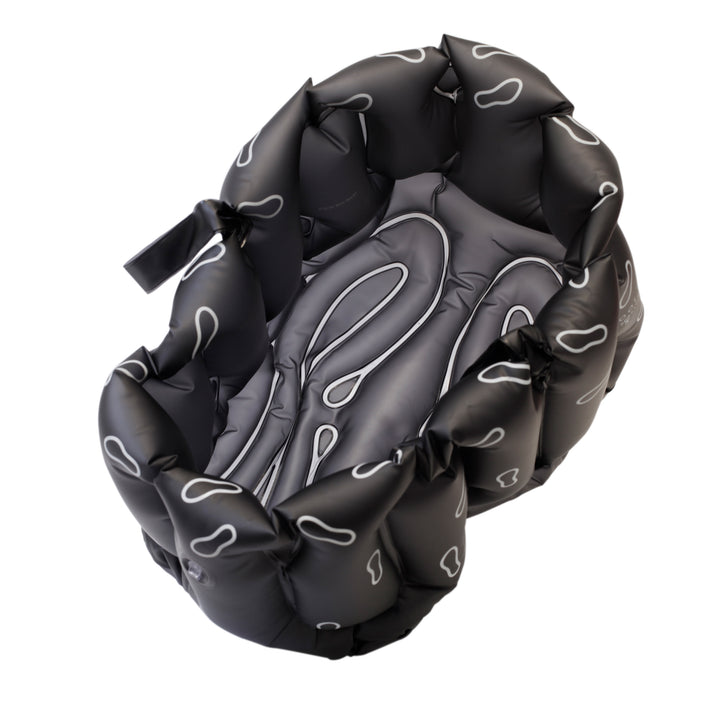 Soft™ Inflatable Foot Bath With Handles, Graphite Gray