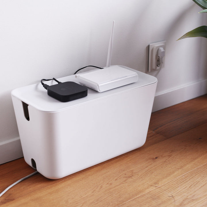 Hideaway™ Cable Box XXL, Marble Decor Top