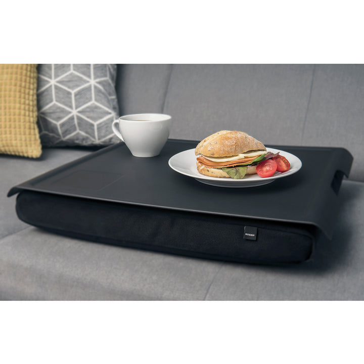 Laptray Anti-Slip Large Matte Black Top