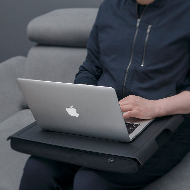 Laptray Anti-Slip Large Matte Black Top