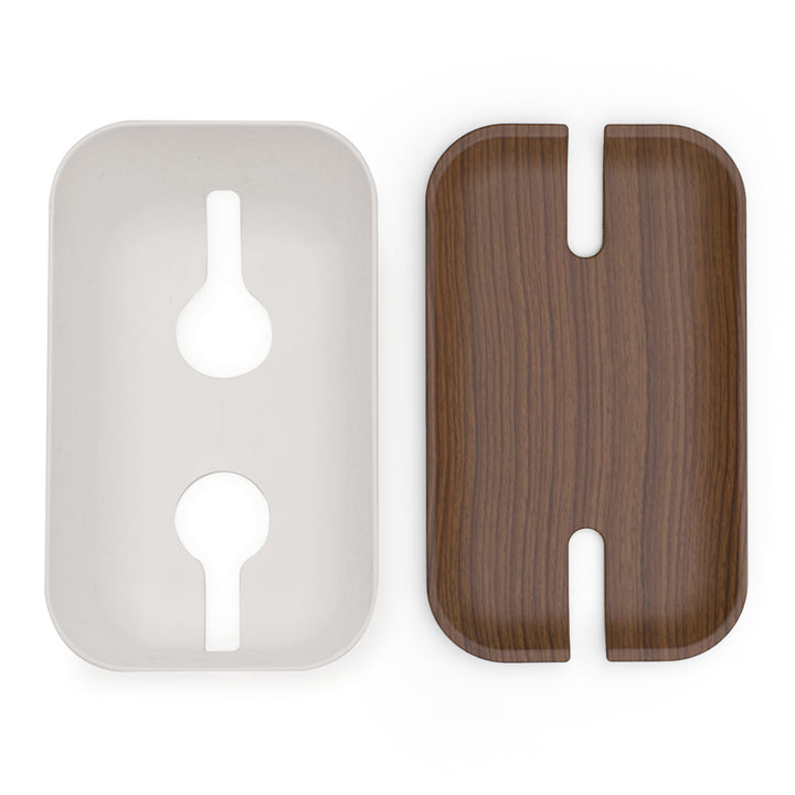 Hideaway™ Cable Box M, Walnut Wood Decor Top