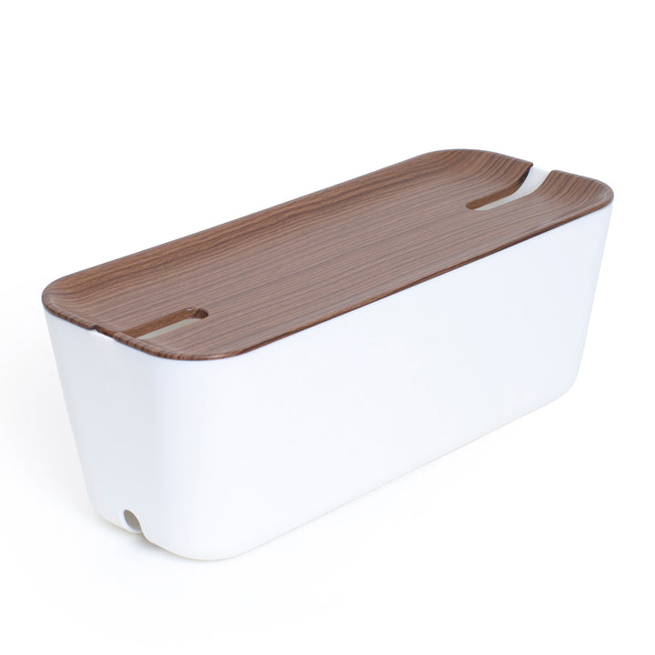 Hideaway™ Cable Box XL, Walnut Wood Decor Top