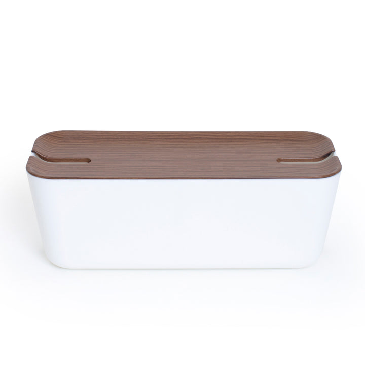 Hideaway™ Cable Box XL, Walnut Wood Decor Top
