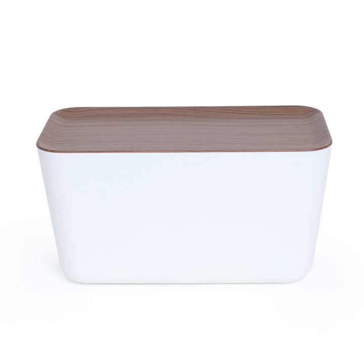Hideaway™ Cable Box XXL, Walnut Wood Decor Top