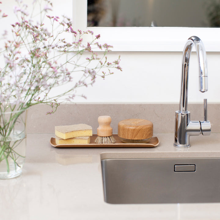 Leaf™ Countertop & Serving Tray Walnut, Water & Oil Resistant