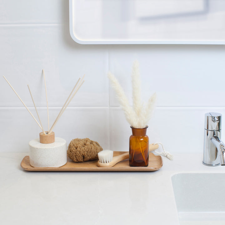 Leaf™ Vanity Tray Willow, Water & Oil Resistant