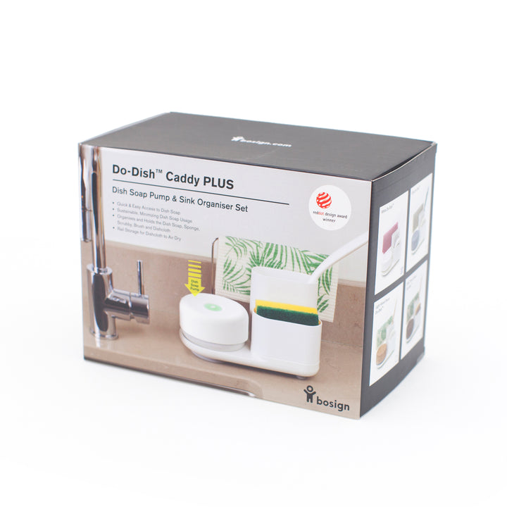Do-Dish™ Caddy PLUS Dish Soap Pump & Sink Organiser Set