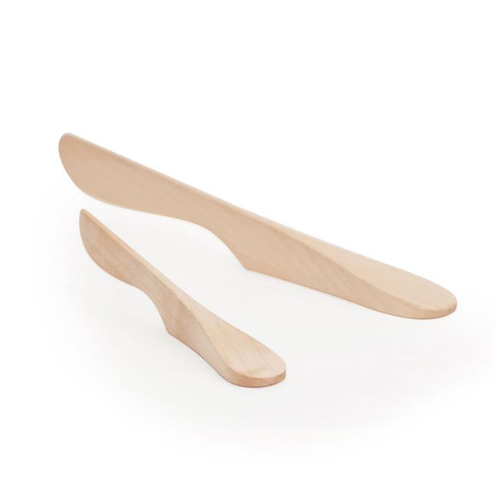 AirSpreader™ Self- Standing Spreader Knife Large, Solid Beech Wood