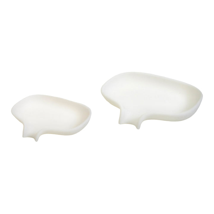 Silicone Soap Saver Dish with Draining Spout
White
