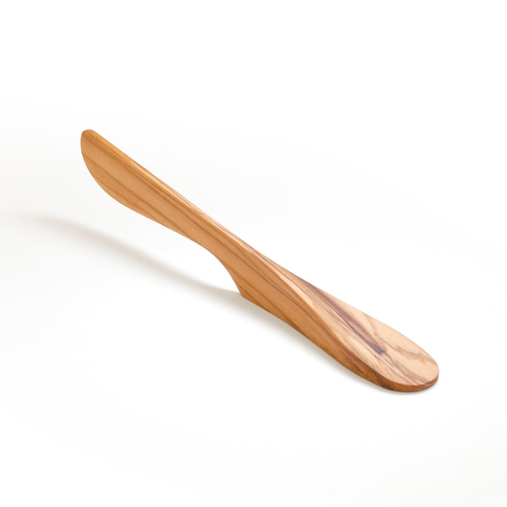 AirSpreader™ Self- Standing Spreader Knife Large, Solid Olive Wood
