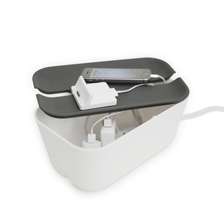Hideaway™ Cable Box M, Gray Top