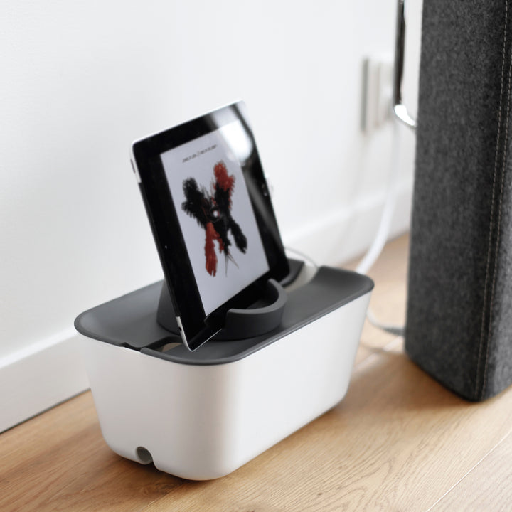 Hideaway™ Cable Box M, Gray Top