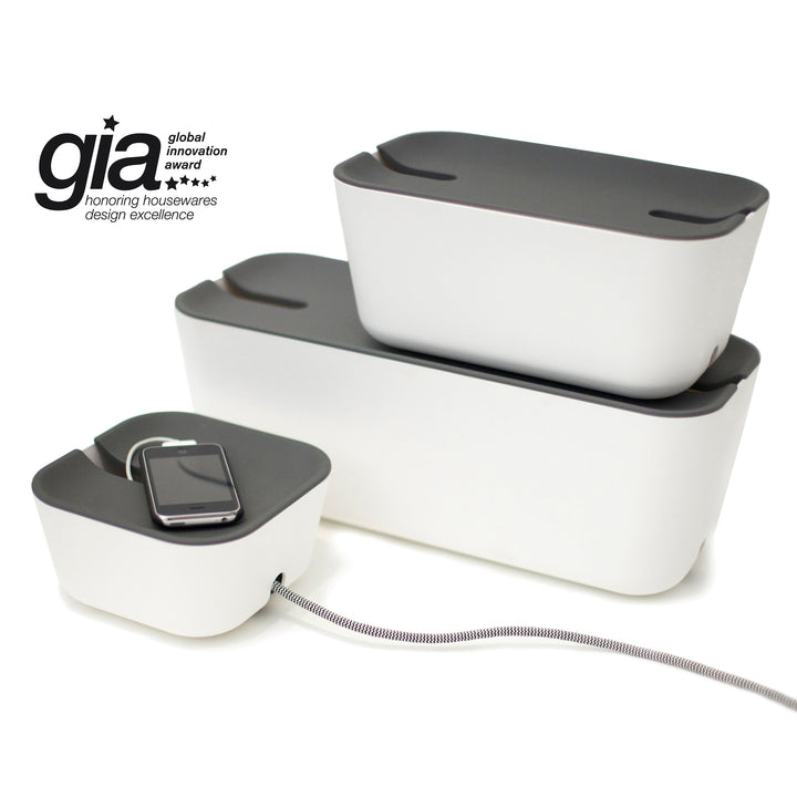 Hideaway™ Cable Box M, Gray Top