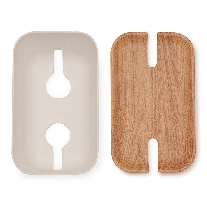 Hideaway™ Cable Box M, Natural Wood Decor Top