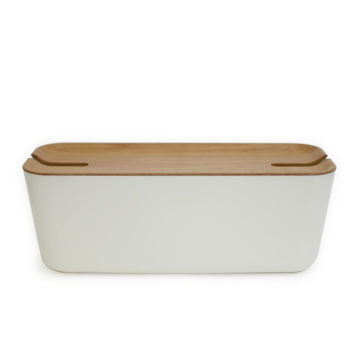 Hideaway™ Cable Box XL, Natural Wood Decor Top