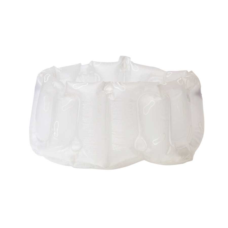Inflatable Bath with handle Frost white. Made from recycled vinyl (BPA free)