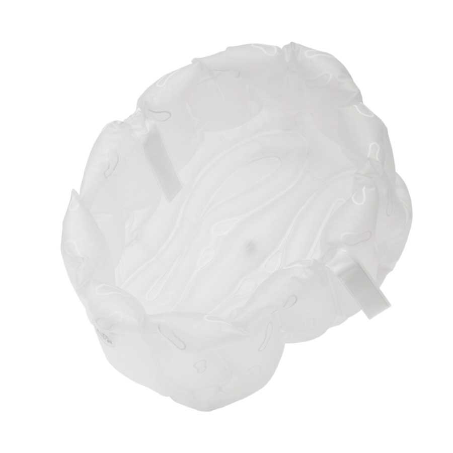 Inflatable Bath with handle Frost white. Made from recycled vinyl (BPA free)