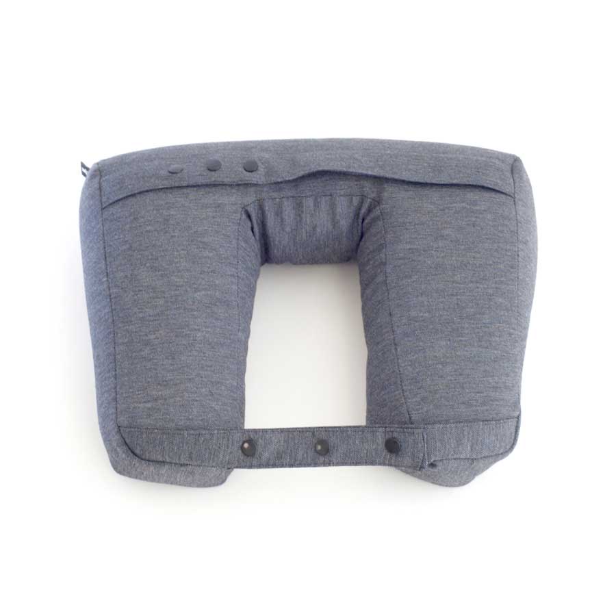 Kneck™ Travel Pillow 3-in-1. Comfort Plus. Salt Pepper Gray. 33x28x10 cm.  - 10