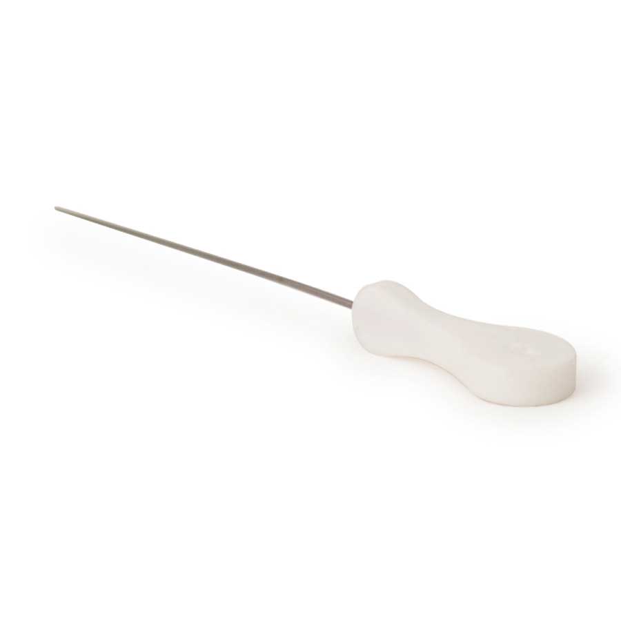 Self Standning Potato And Cake Tester Air - White 13x2,1x1 cm. Silicone, stainless steel