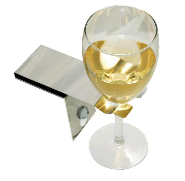 Suction Wine Glass Holder for bathtub
Polished stainless steel
Suction cup fastener