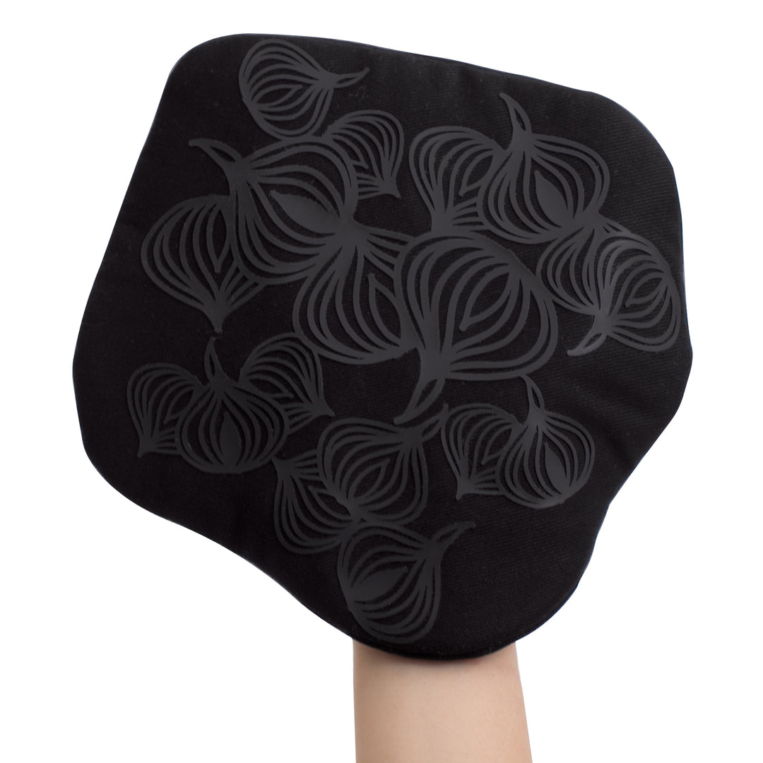 Non-slip Potholder with pocket. 3-in-1
Black. Cotton. Silicone