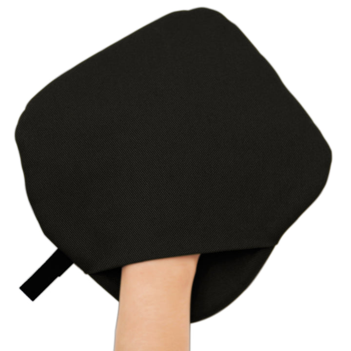 Non-slip Potholder with pocket. 3-in-1
Black. Cotton. Silicone