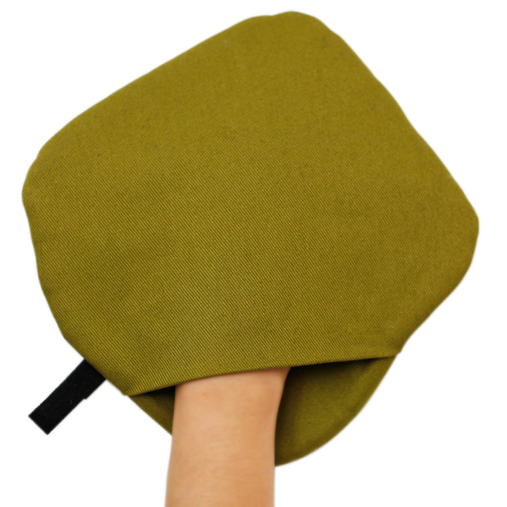 Non-slip Potholder with pocket. 3-in-1
Olive Green. Cotton. Silicone