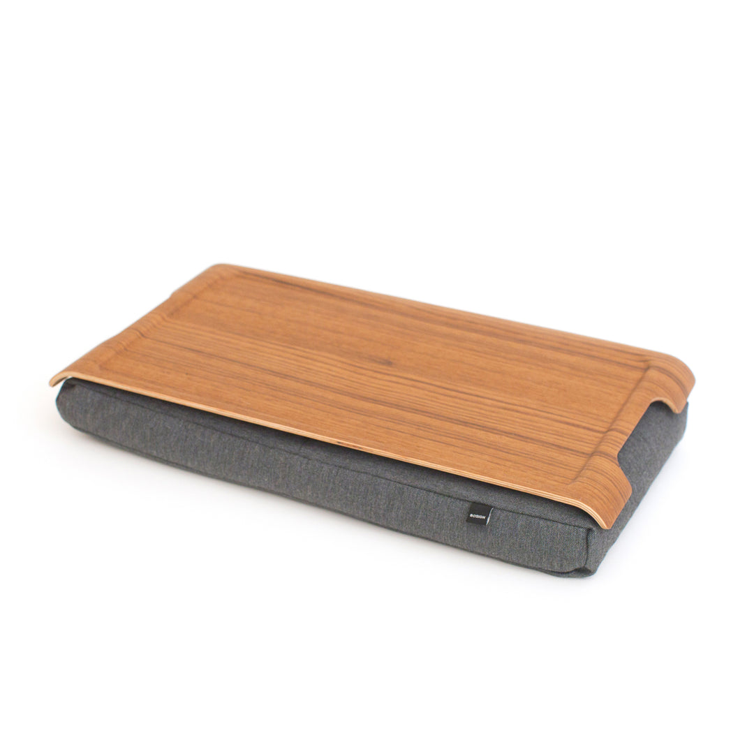 Mini Laptray Anti-Slip
Teak wood
Salt & Pepper Gray cushion. Non-slip surface