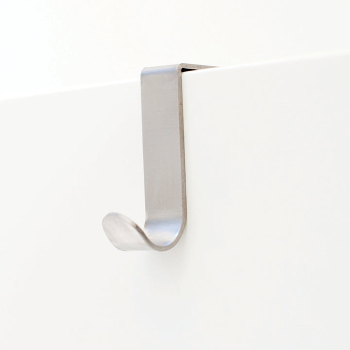 Single J-hook over drawer / cupboard, 2-pack
Brushed steel