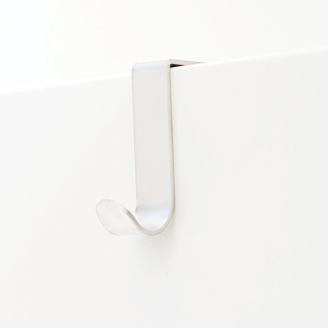 Single J-hook over drawer / cupboard, 2-pack
White
Lacquered stainless steel