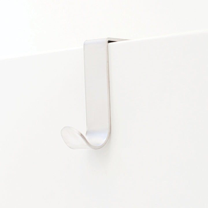 Single J-hook over drawer / cupboard, 2-pack
White
Lacquered stainless steel