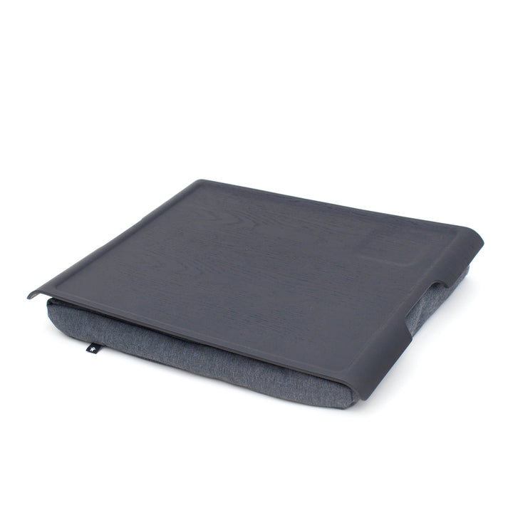 Laptray Anti-Slip Large Willow Wood Top, Matte Black