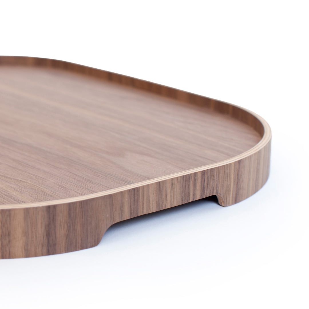 Anti-Slip Wood Serving Tray CurveLine
Large. Walnut Wood
Non-slip Surface