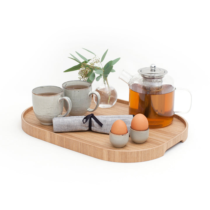 Anti-Slip Wood Serving Tray CurveLine
Large. Willow Wood
Non-slip Surface