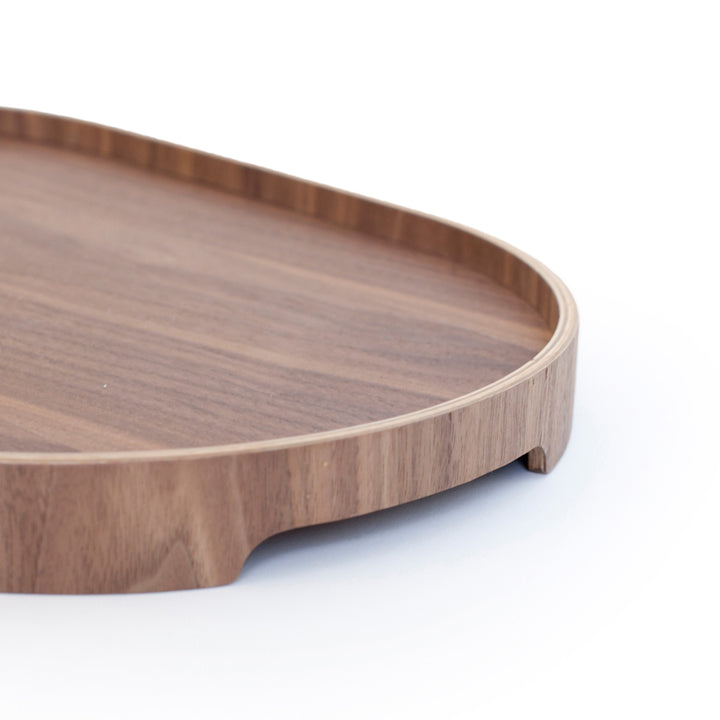 Anti-Slip Wood Serving Tray CurveLine
Medium. Walnut Wood
Non-Slip Surface