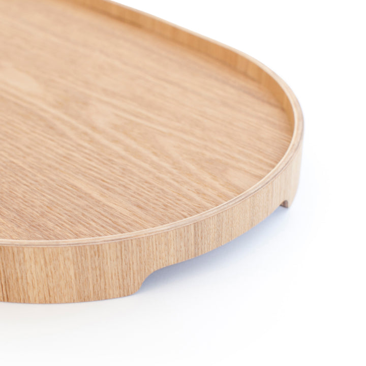 Anti-Slip Wood Serving Tray CurveLine Medium. Willow Wood
Non-Slip Surface