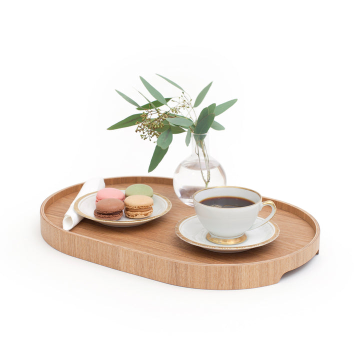 Anti-Slip Wood Serving Tray CurveLine Medium. Willow Wood
Non-Slip Surface