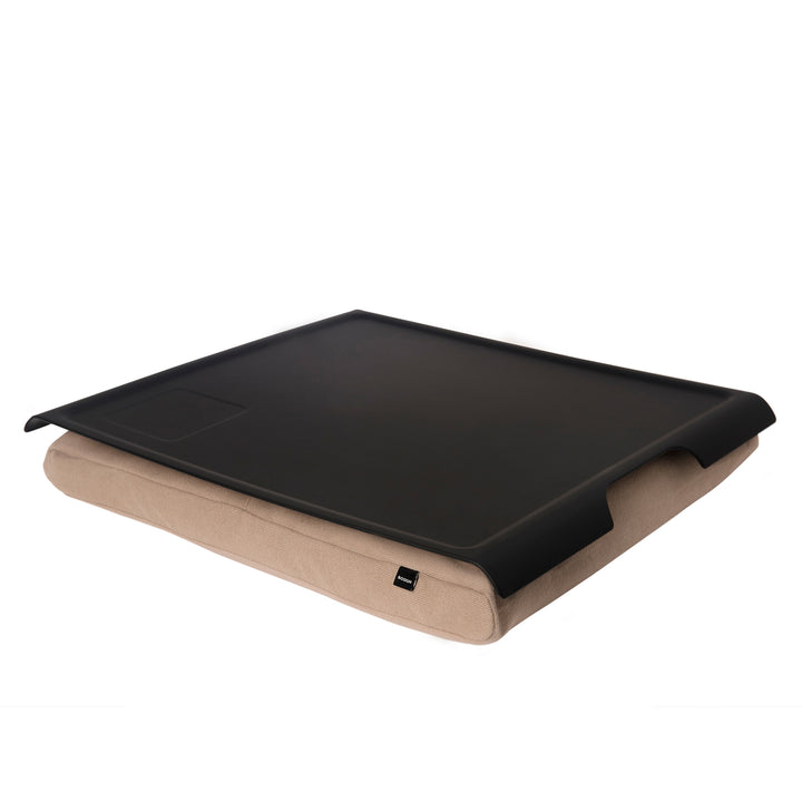 Laptray Anti-Slip. Large 
Matte Black tray. Natural cushion 
Non-slip surface