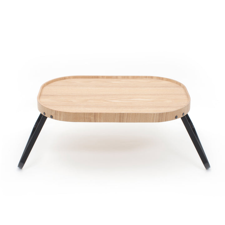 CurveLine™ Bed Tray Anti-Slip Large Willow Wood Top