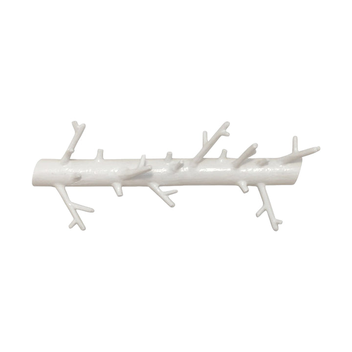 Branch™ Hook Long White, Solid Cast Iron