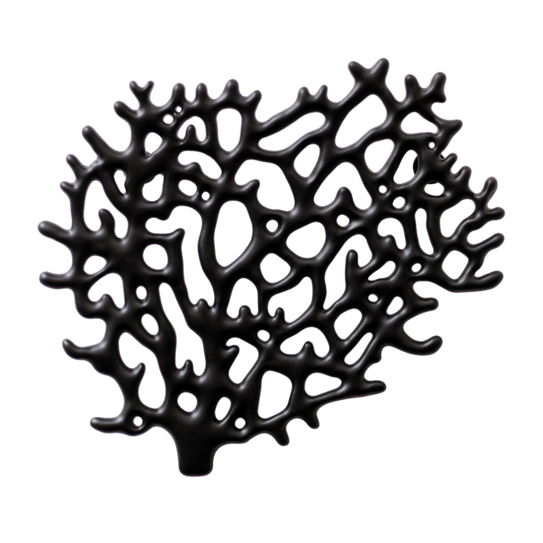 Wall mount Coral Jewelry Organizer
Matte black. Lacquered cast zinc