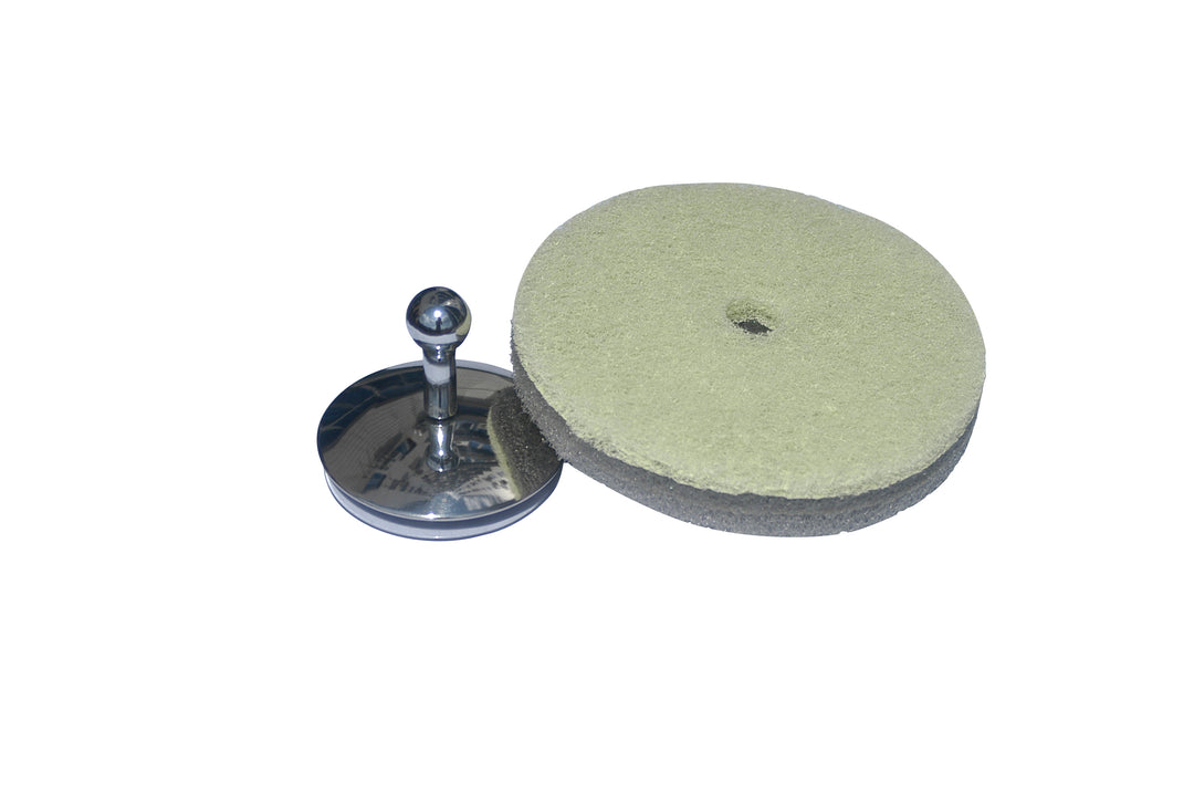 Sponge with hook, Round
Lime / Light grey, suction cup fastener