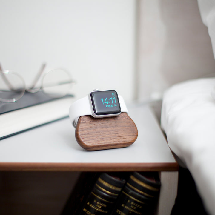 Apple Watch Charging Station. Tetra Nightstand
Solid Walnut wood