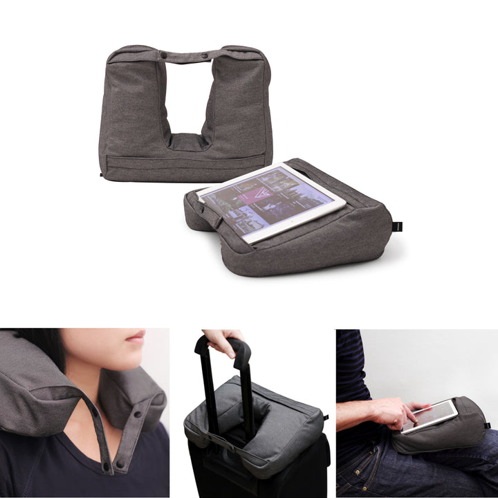 Tablet & Travel Pillow 2-in-1
Pillow for tablet and neck
Salt & Pepper Gray