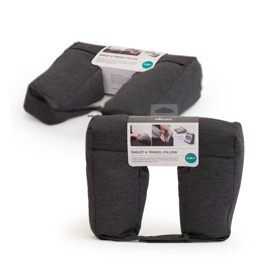 Tablet & Travel Pillow 2-in-1
Pillow for tablet and neck
Salt & Pepper Gray