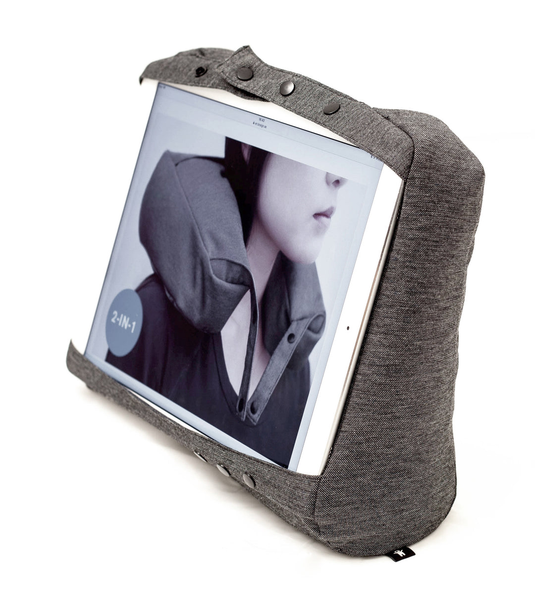 Kneck™ Travel Pillow 3-in-1. Comfort Plus
Pillow For Laptop, Tablet, Neck
Salt Pepper Gray