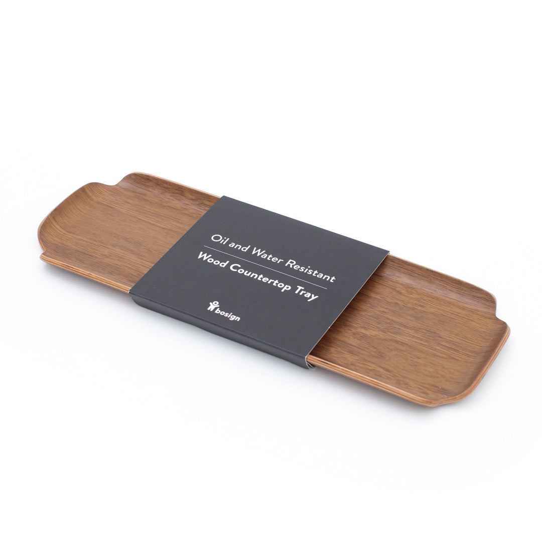 Leaf™ Countertop & Serving Tray Walnut, Water & Oil Resistant