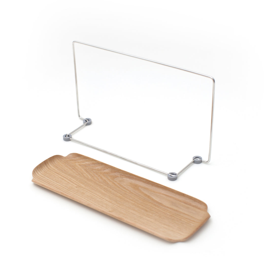 Wood Sink Organiser With Dishcloth Hanger
Water Resistant Tray
Willow Wood. Stainless Steel