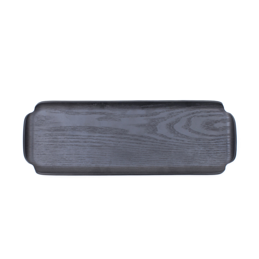 Leaf™ Countertop & Serving Tray Matte Black Willow, Water & Oil Resistant